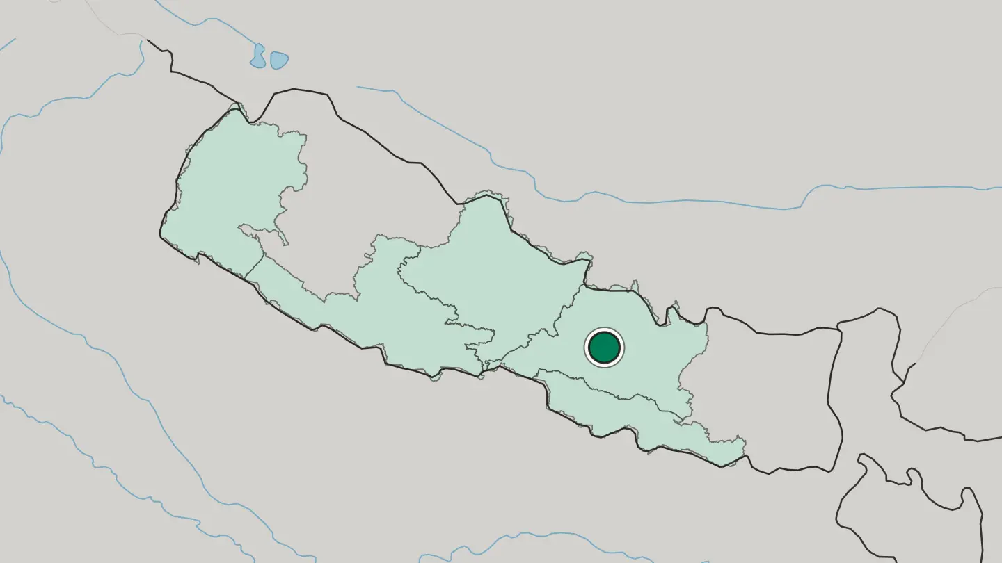 Map of Pātan in Nepal