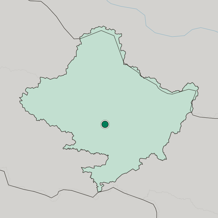 Map showing Pokhara — In Gandaki Pradesh