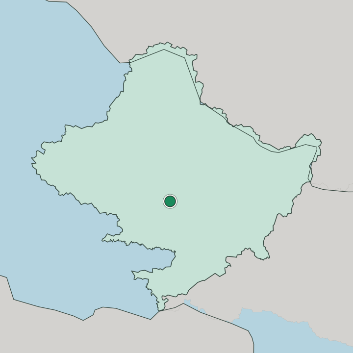 Map showing Pokhara — In Gandaki Pradesh