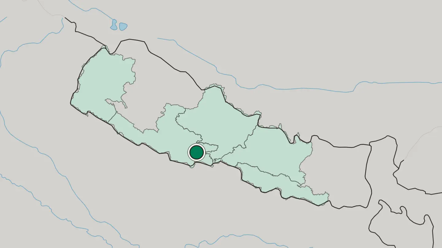 Map of Butwāl in Nepal