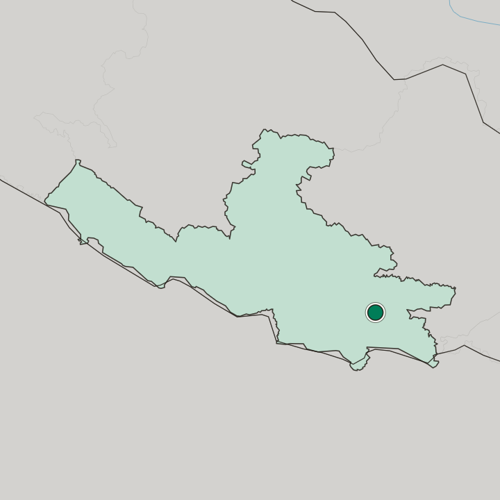 Map showing Butwāl — In Lumbini Province