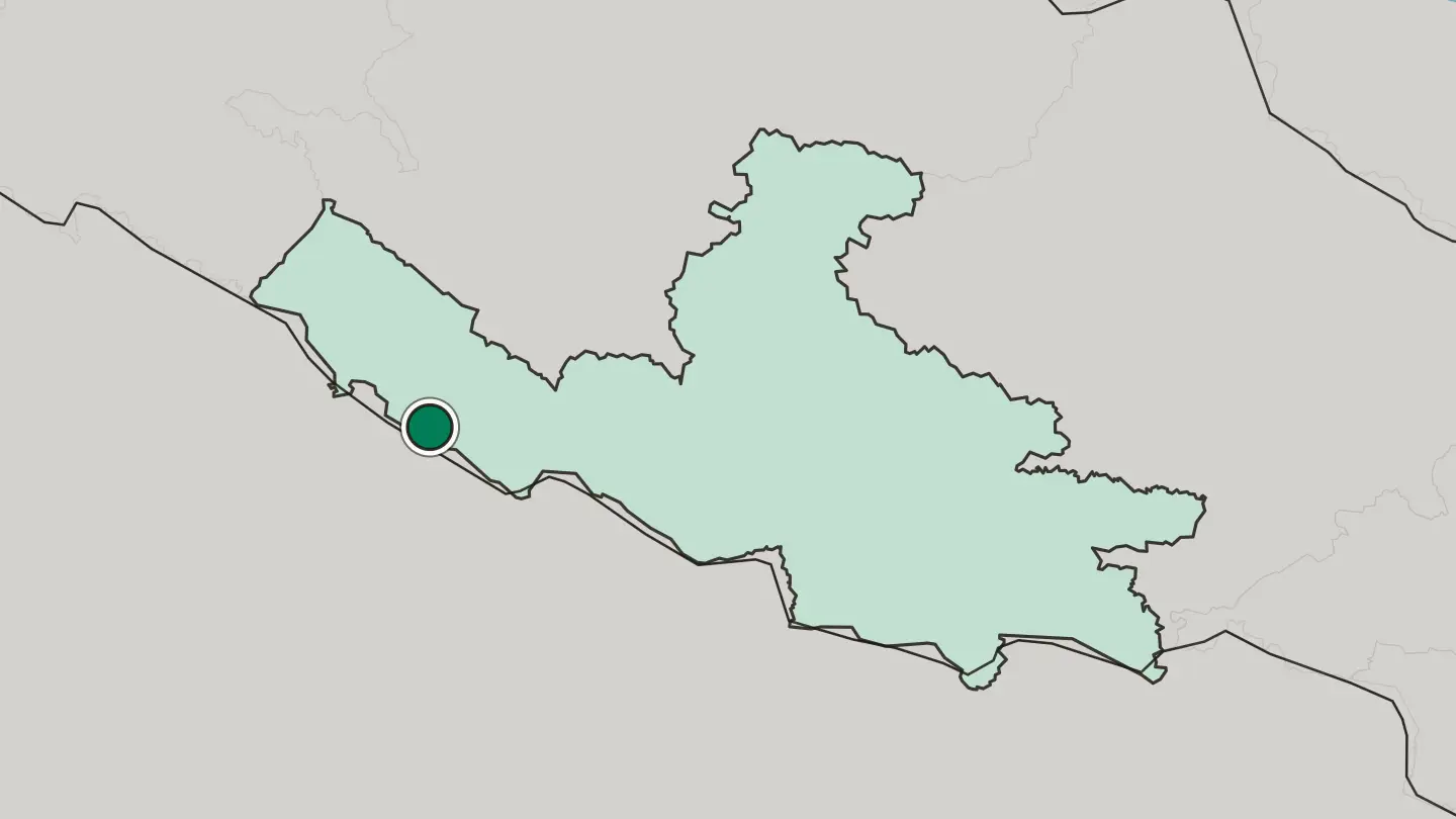 Map of Nepalgunj in Nepal