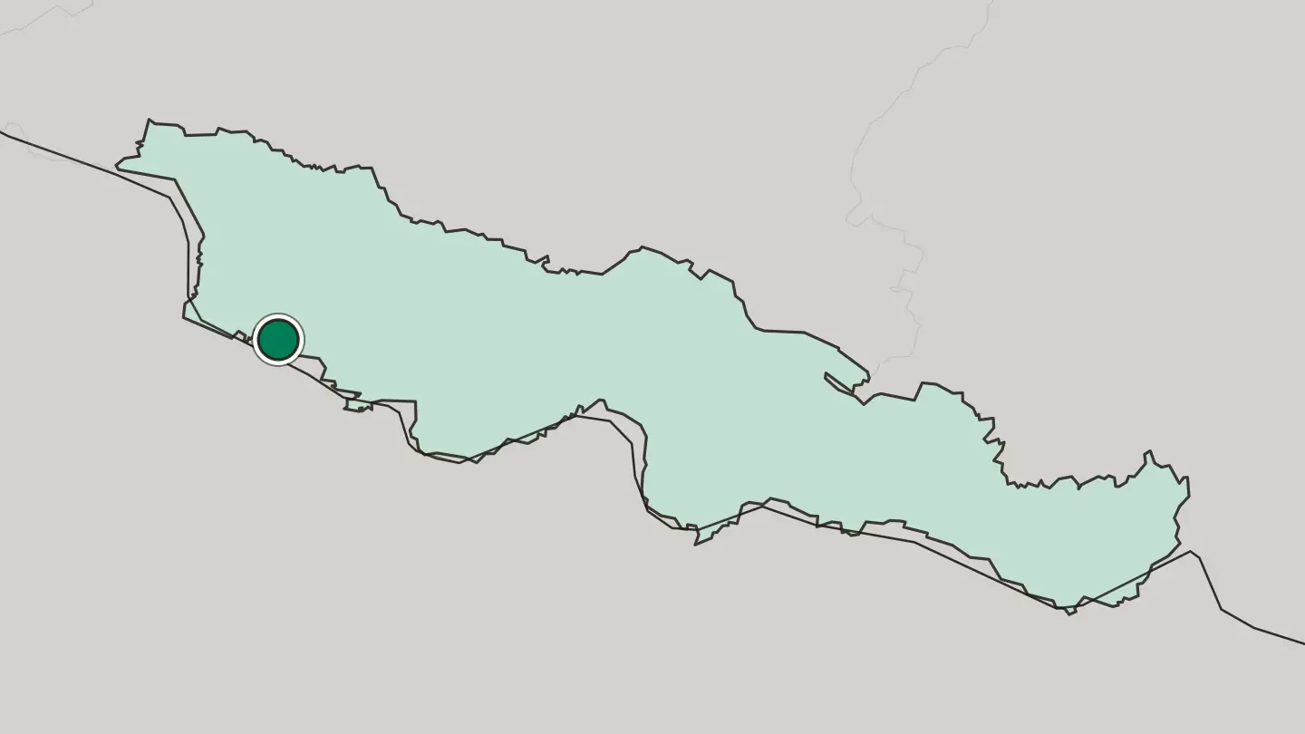 Map of Birgañj in Nepal