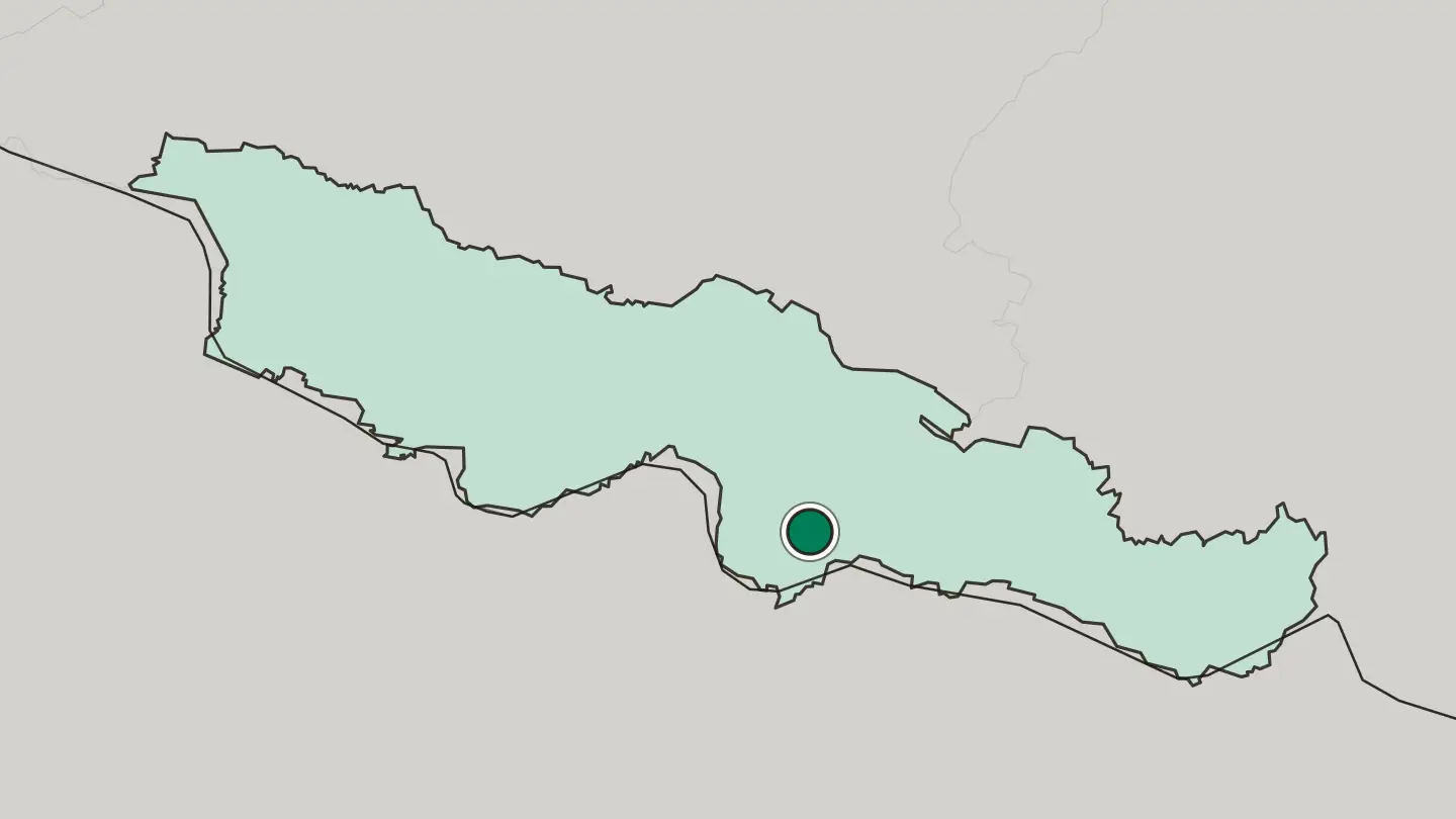 Map of Janakpur in Nepal