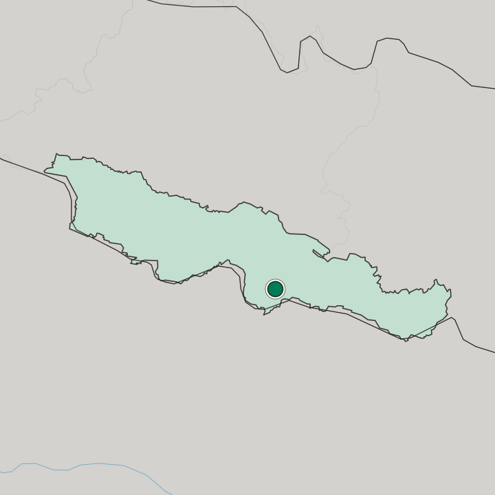 Map showing Janakpur — In Madhesh