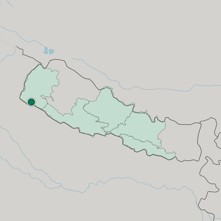 Map showing Dhangaḍhi̇̄ — In Nepal