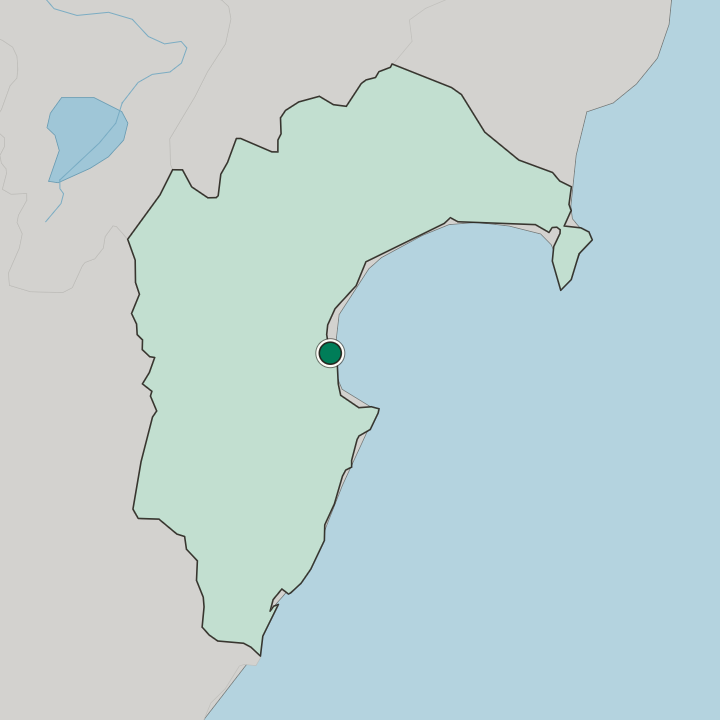 Map showing Napier — In Hawke's Bay