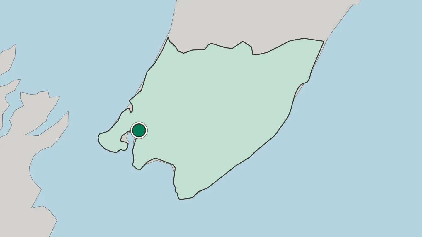 Map of Lower Hutt in New Zealand