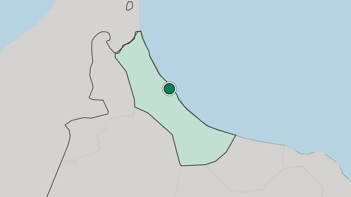 Map of Sohar in Oman