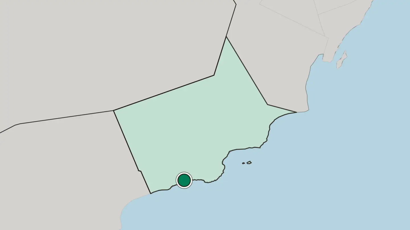 Map of Şalālah in Oman