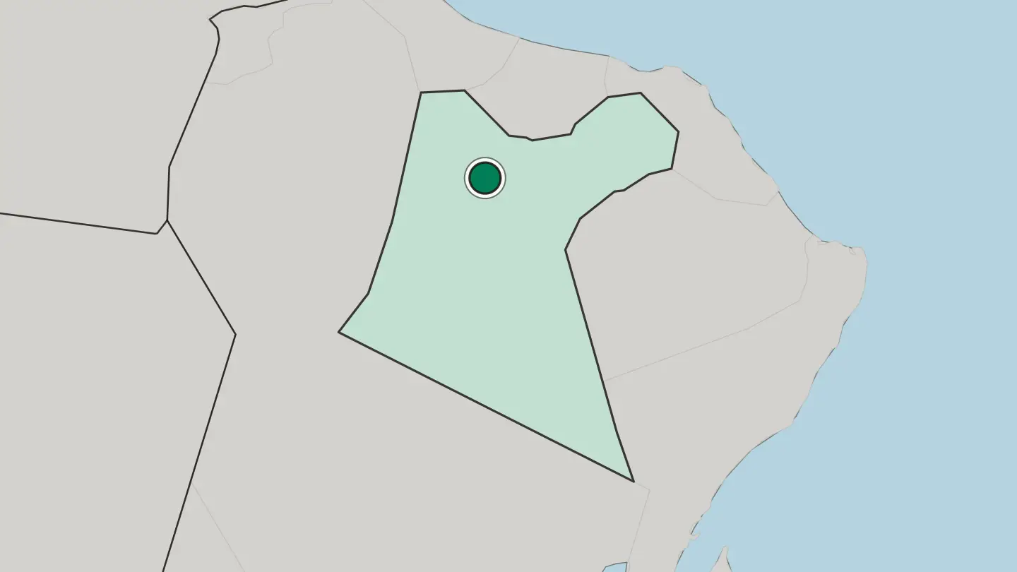 Map of Bahlā’ in Oman