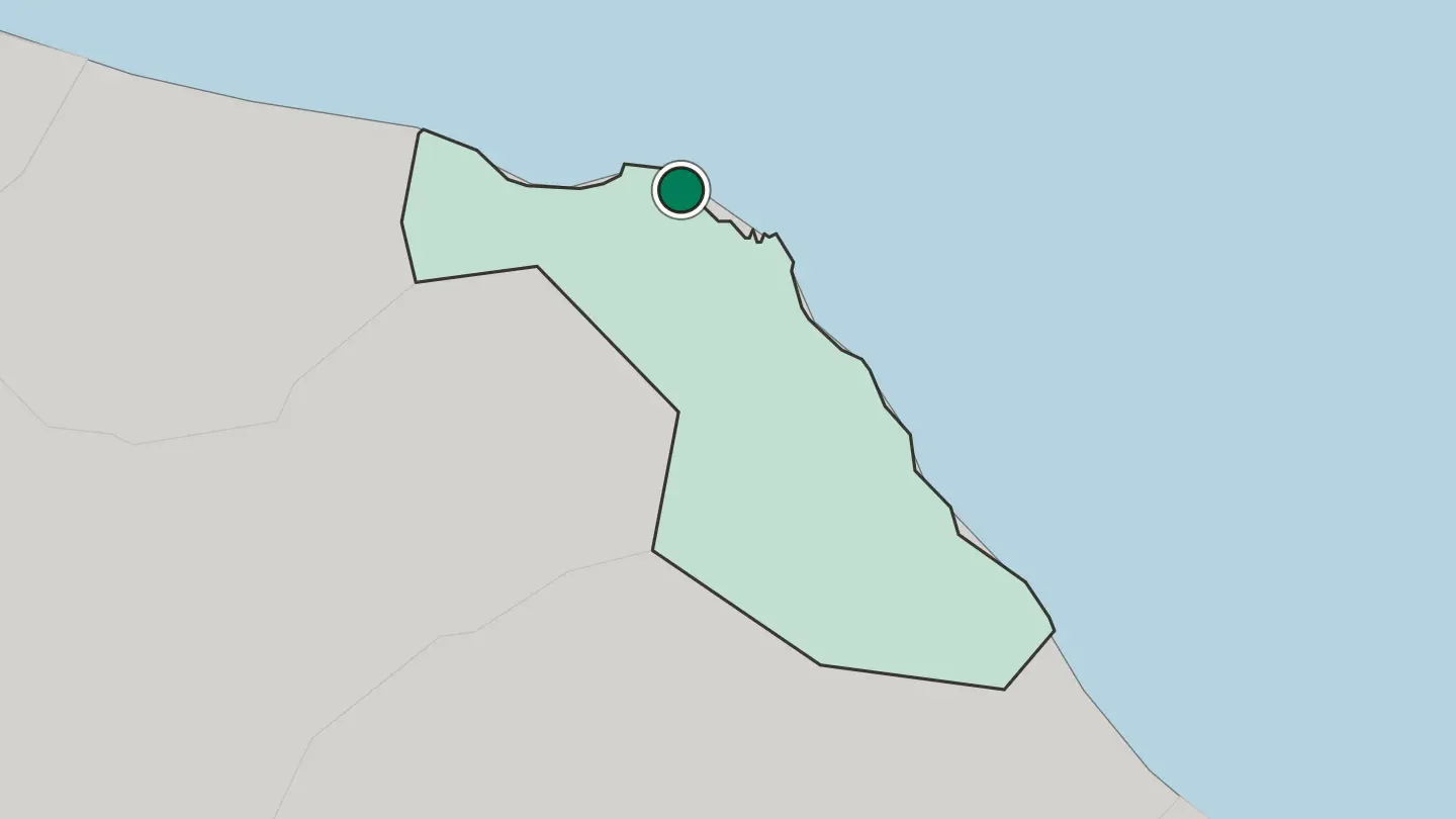 Map of Muscat in Oman
