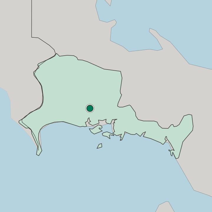 Map showing David — In Provincia de Chiriquí