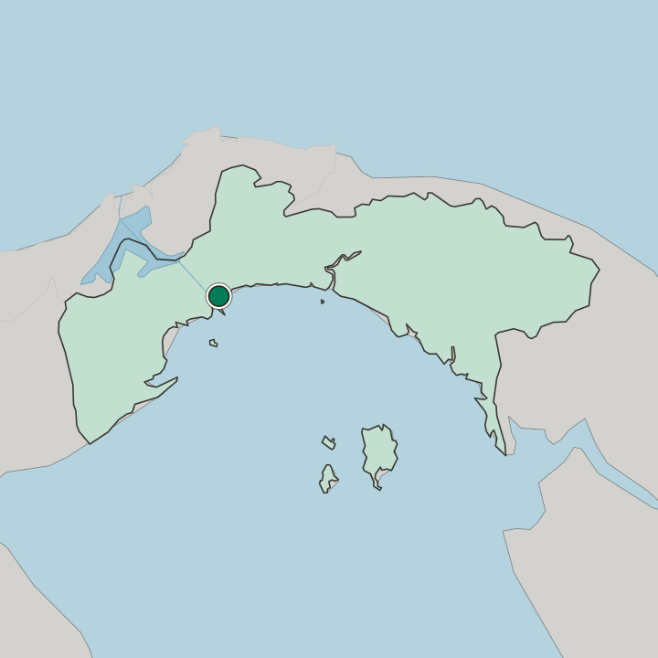 Map showing El Chorrillo — In Provincia de Panamá