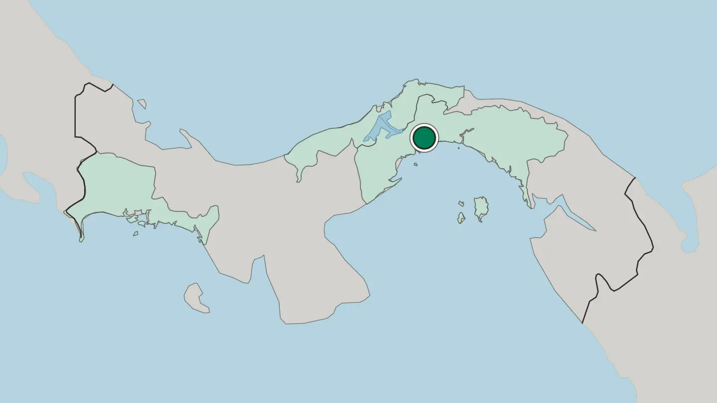 Map of San Miguelito in Panama