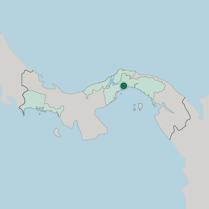 Map showing San Miguelito — In Panama