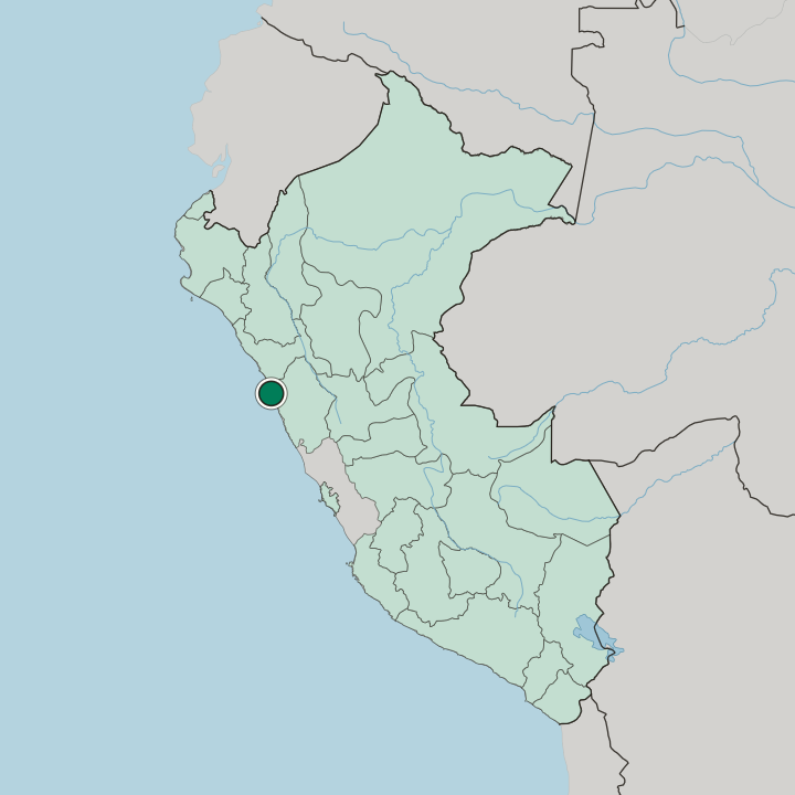 Map showing Chimbote — In Peru