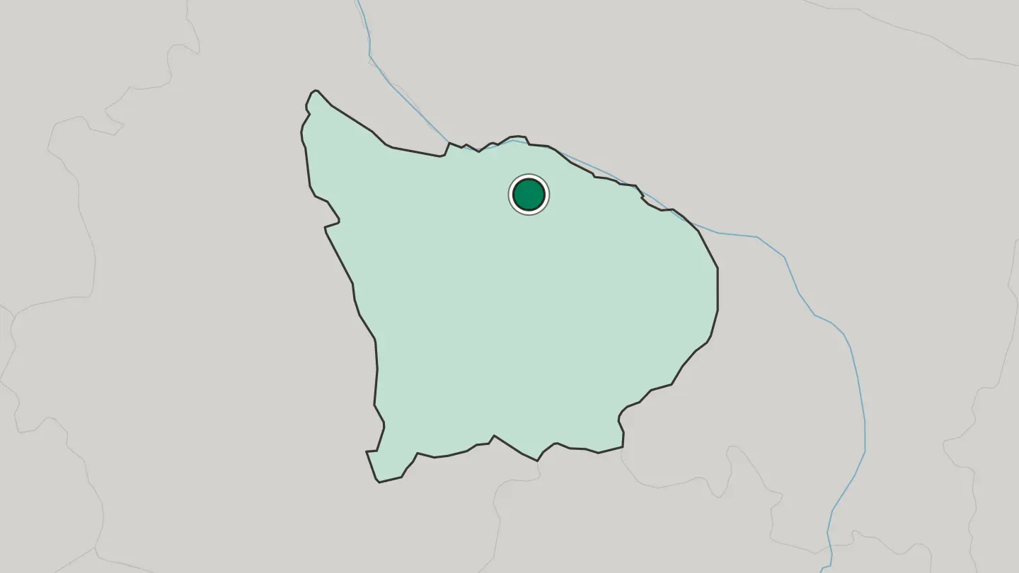 Map of Abancay in Peru