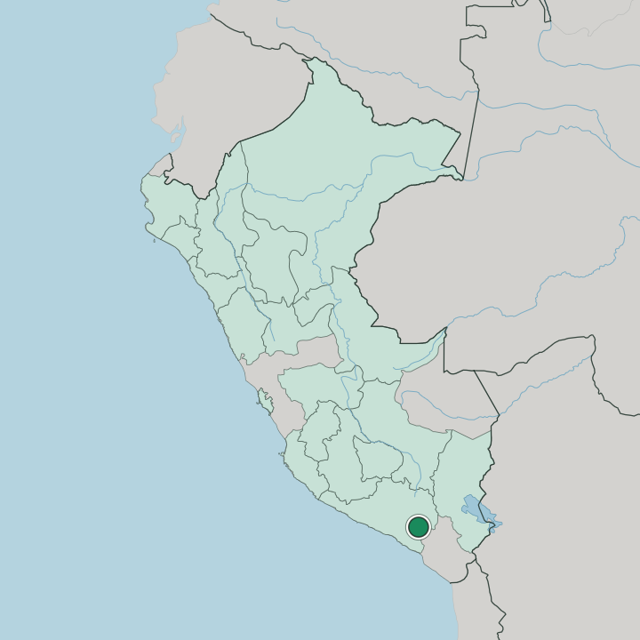 Map showing Arequipa — In Peru