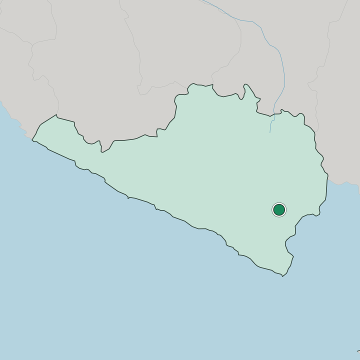 Map showing Arequipa — In Departamento de Arequipa