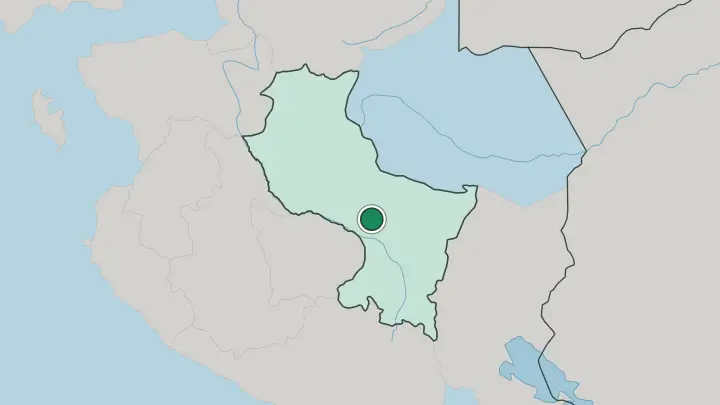 Map of Cusco in Peru