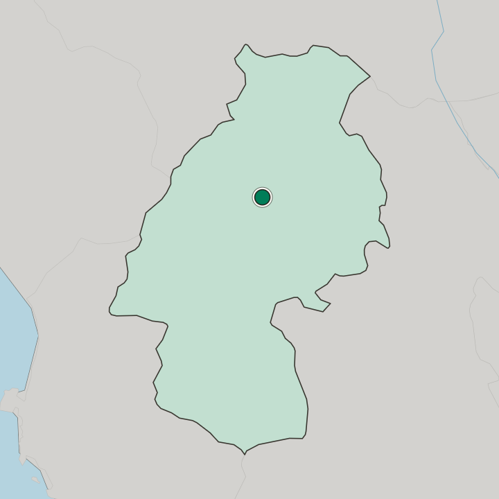 Map showing Huancavelica — In Departamento de Huancavelica