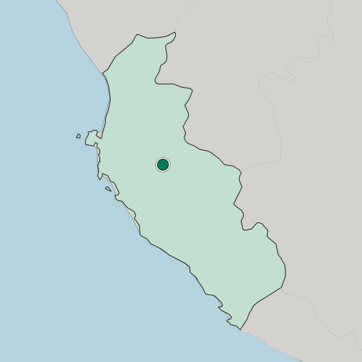Map showing Ica — In Departamento de Ica
