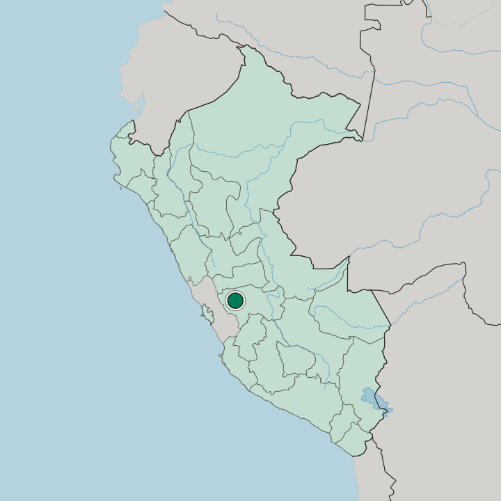 Map showing Tarma — In Peru