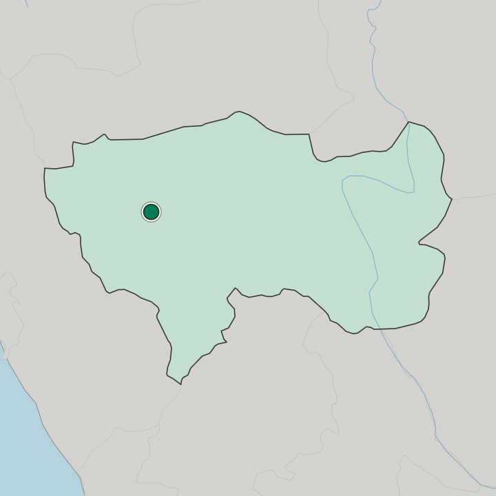 Map showing Tarma — In Departamento de Junín