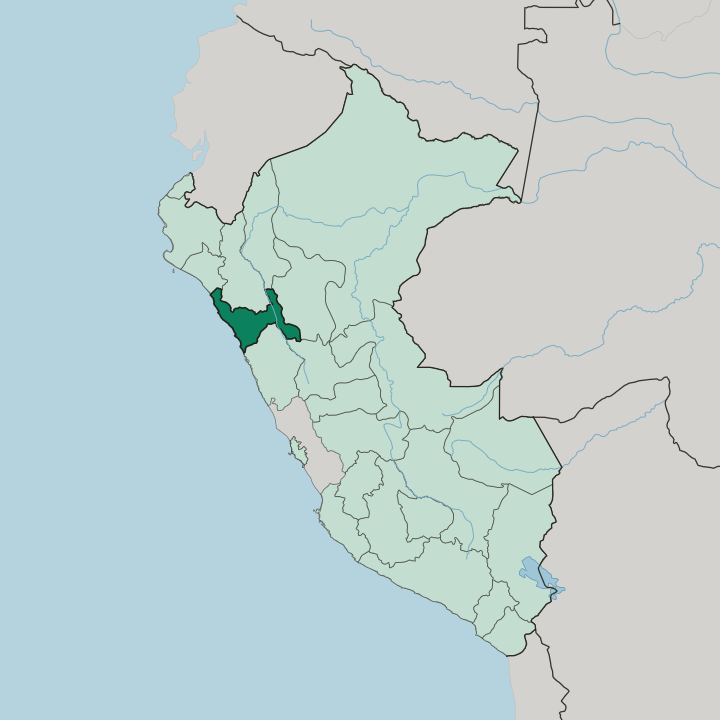 Map showing Departamento de La Libertad — In Peru