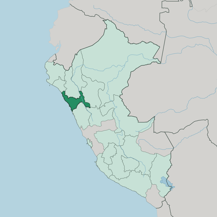 Map showing Departamento de La Libertad — In Peru