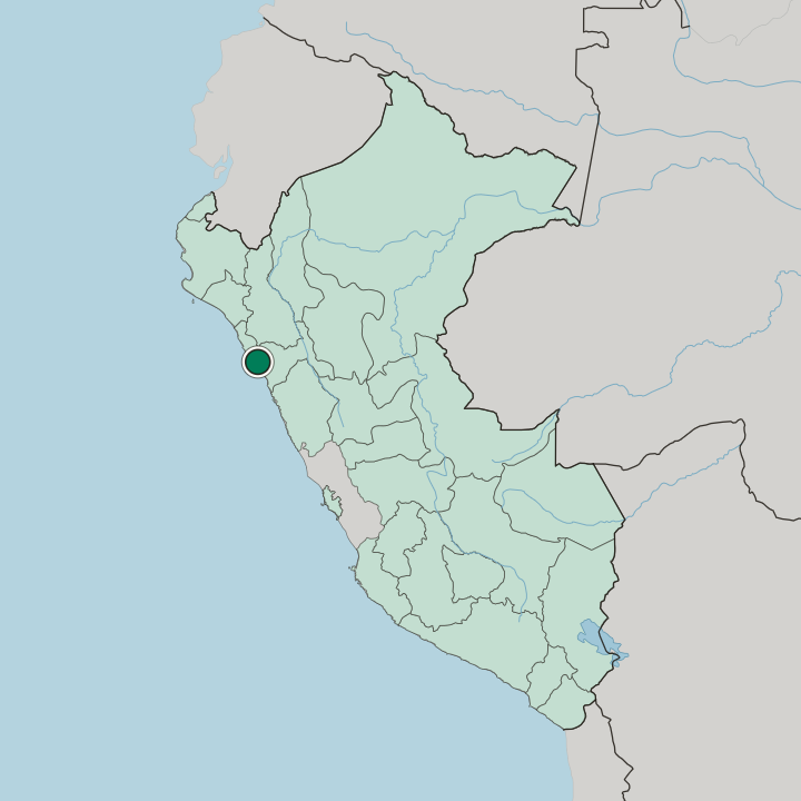 Map showing Trujillo — In Peru