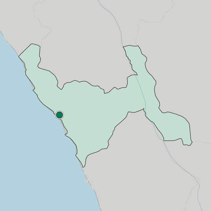 Map showing Trujillo — In Departamento de La Libertad