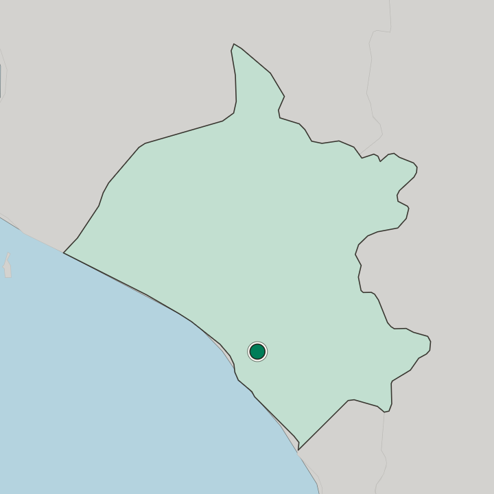 Map showing Chiclayo — In Departamento de Lambayeque