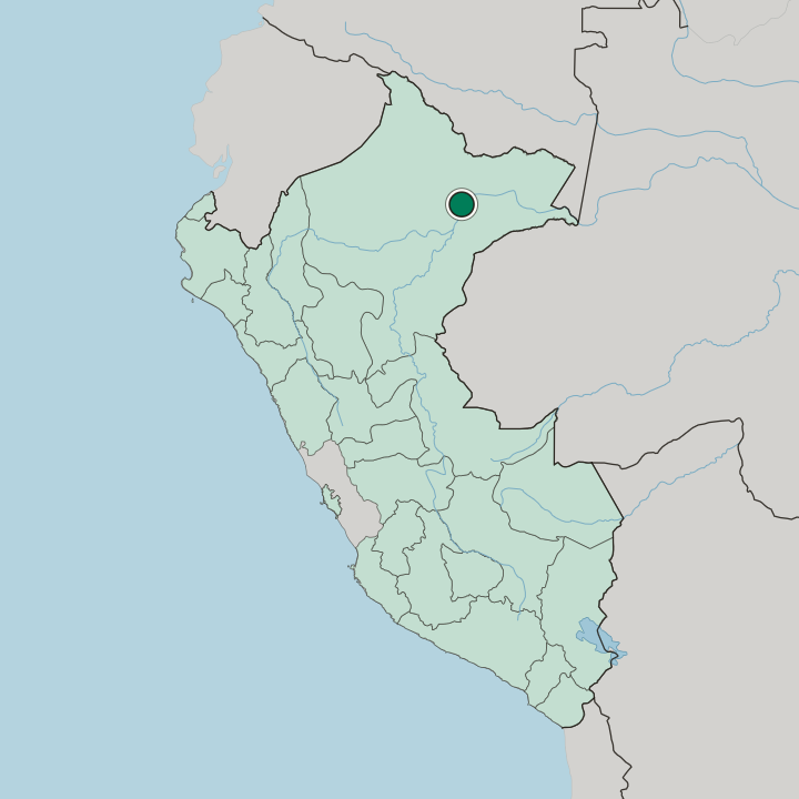 Map showing Iquitos — In Peru