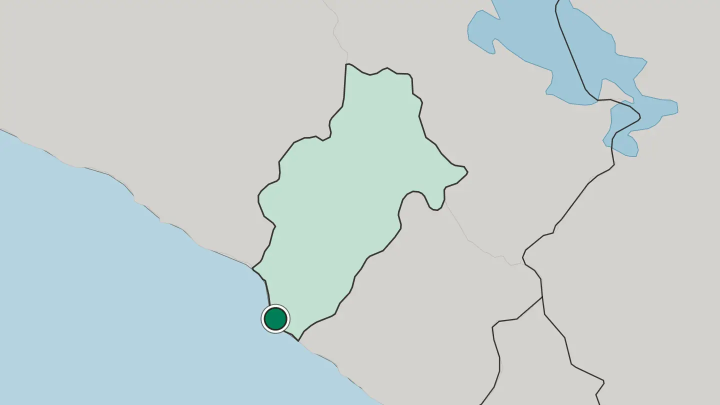 Map of Ilo in Peru