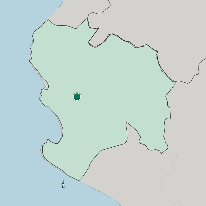 Map showing Piura — In Departamento de Piura