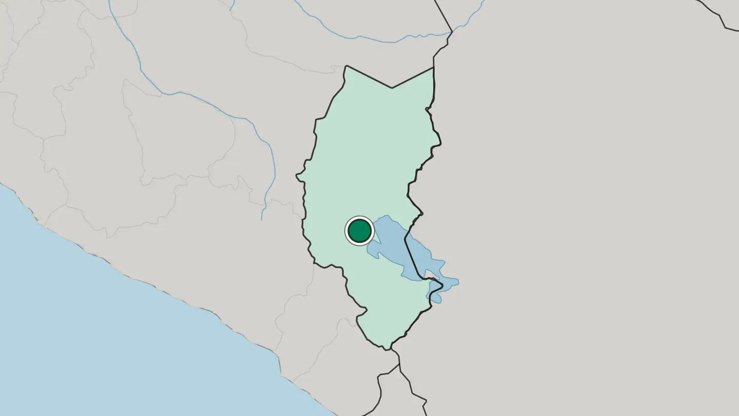 Map of Juliaca in Peru