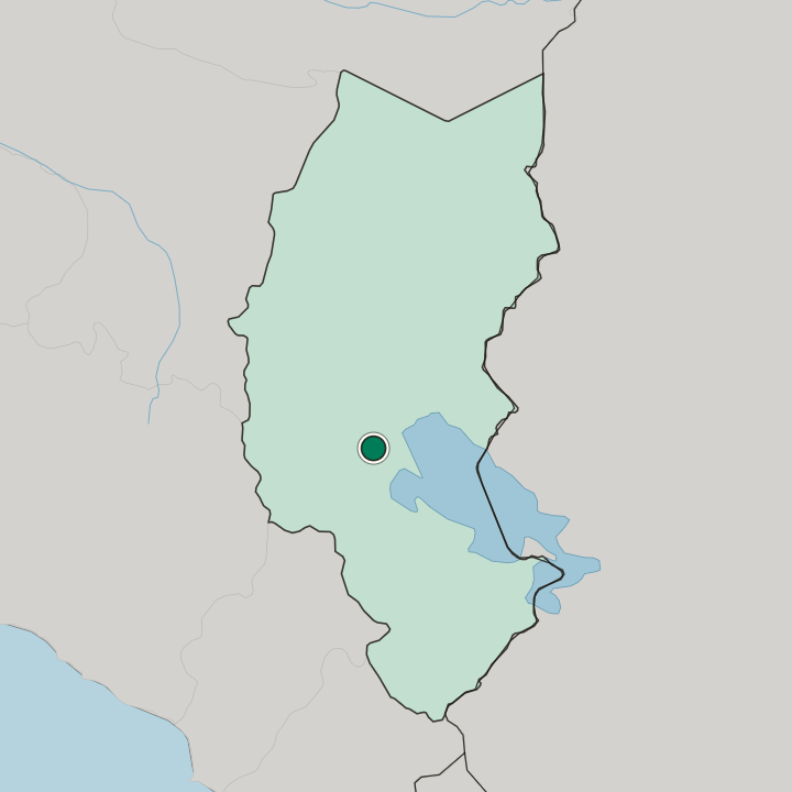Map showing Juliaca — In Departamento de Puno