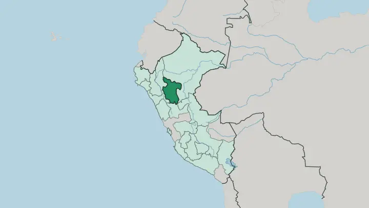 Map of Departamento de San Martín in Peru