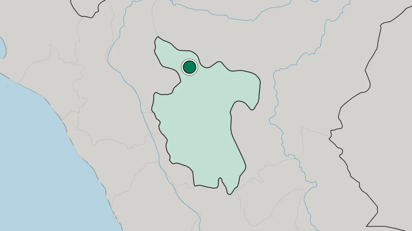 Map of Moyobamba in Peru