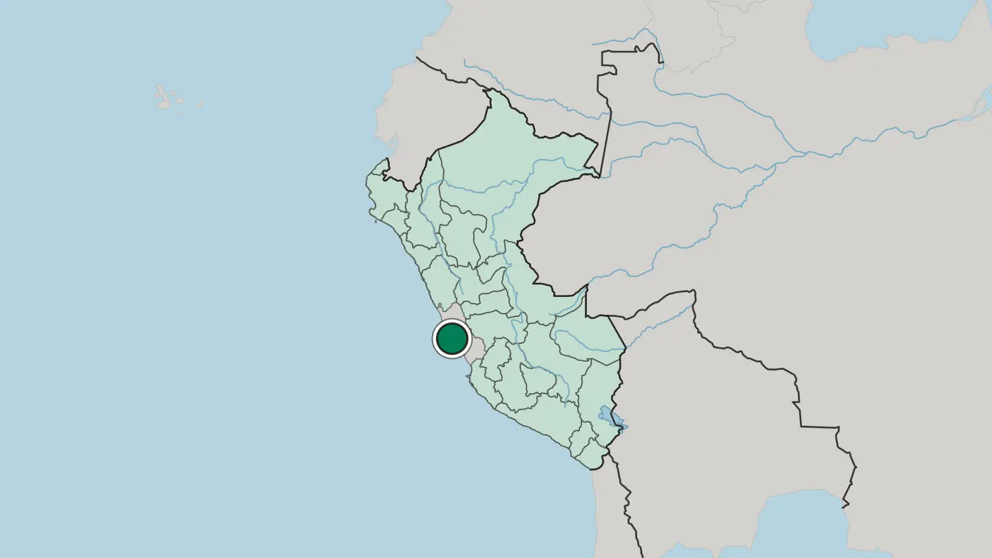 Map of Callao in Peru