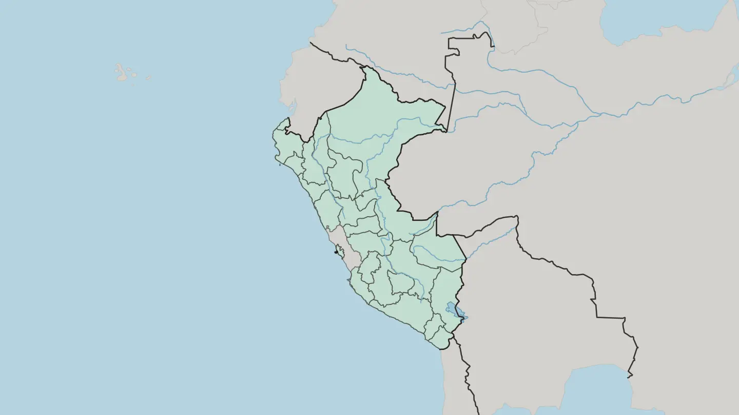 Map of Provincia Constitucional del Callao in Peru