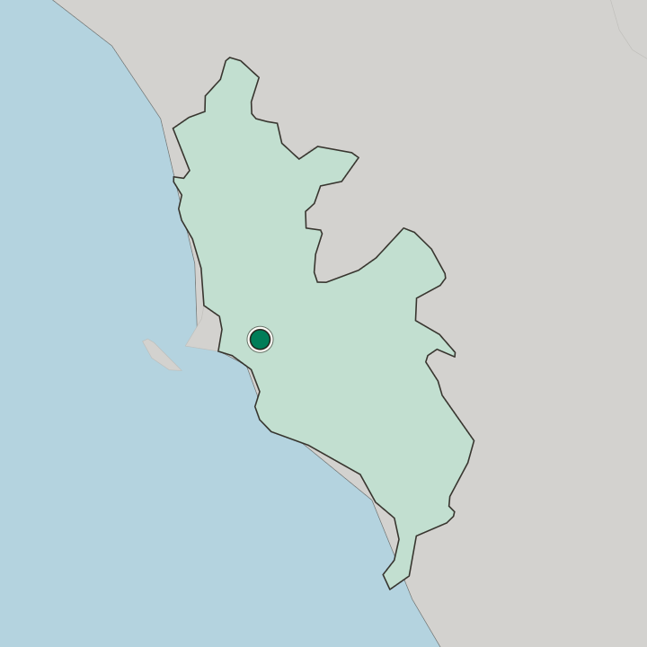 Map showing Mesa Redonda — In Provincia de Lima
