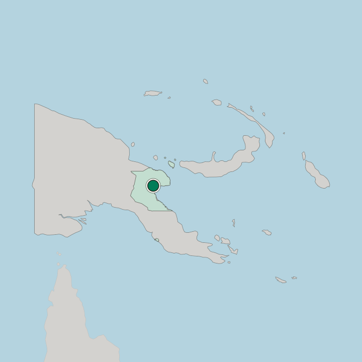 Map showing Lae — In Papua New Guinea