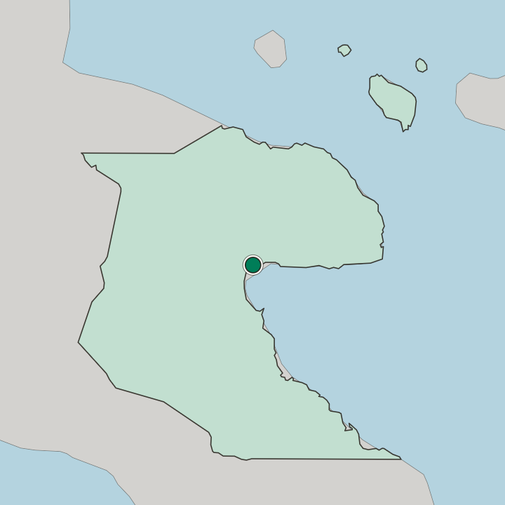 Map showing Lae — In Morobe Province