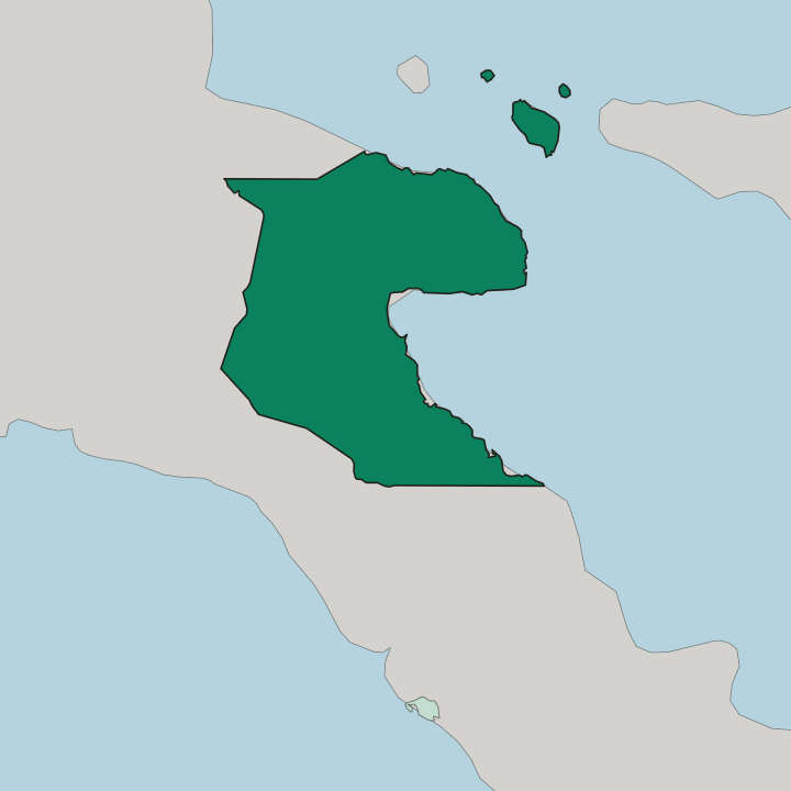 Map showing Morobe Province — In Papua New Guinea