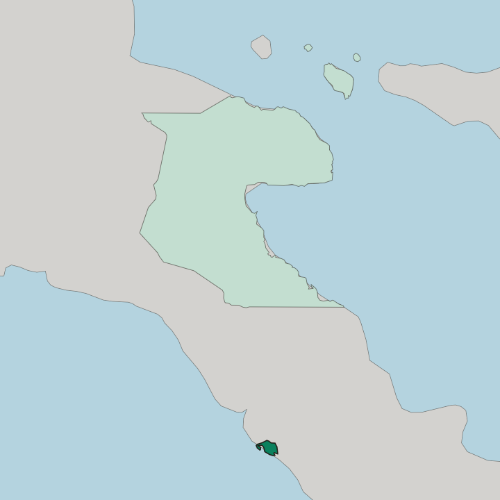 Map showing National Capital District — In Papua New Guinea