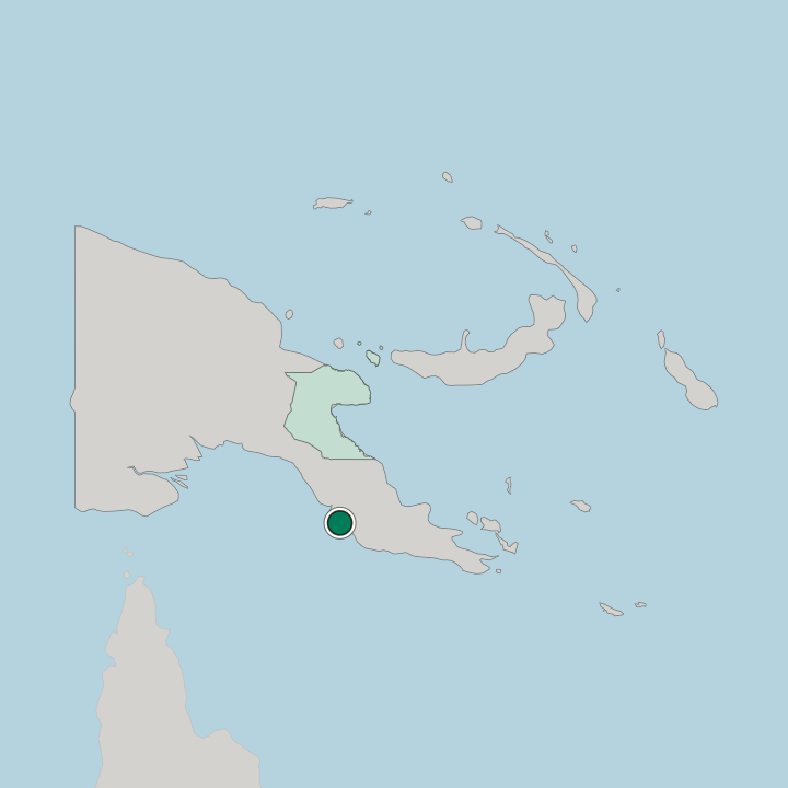 Map showing Port Moresby — In Papua New Guinea