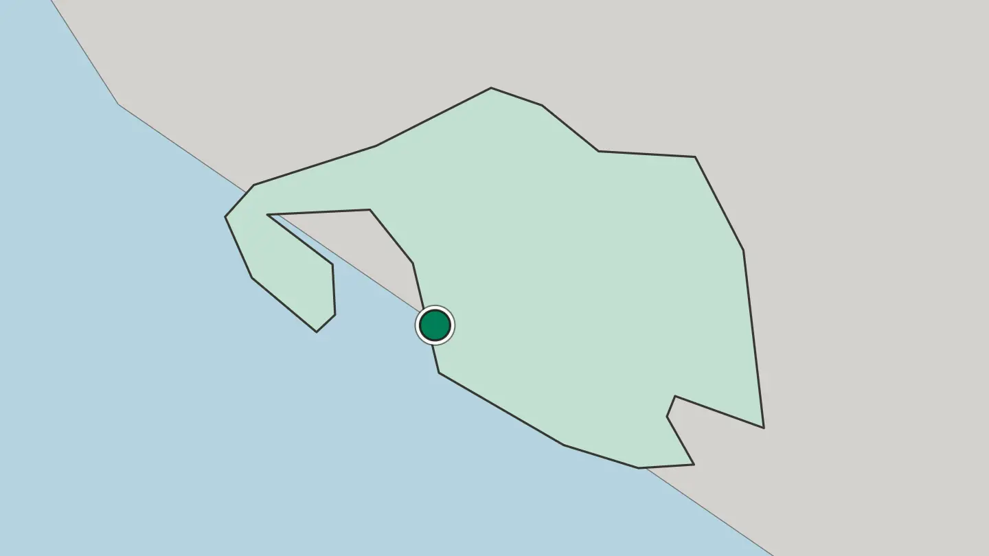 Map of Port Moresby in Papua New Guinea